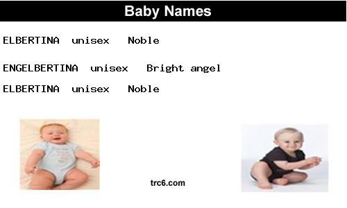elbertina baby names